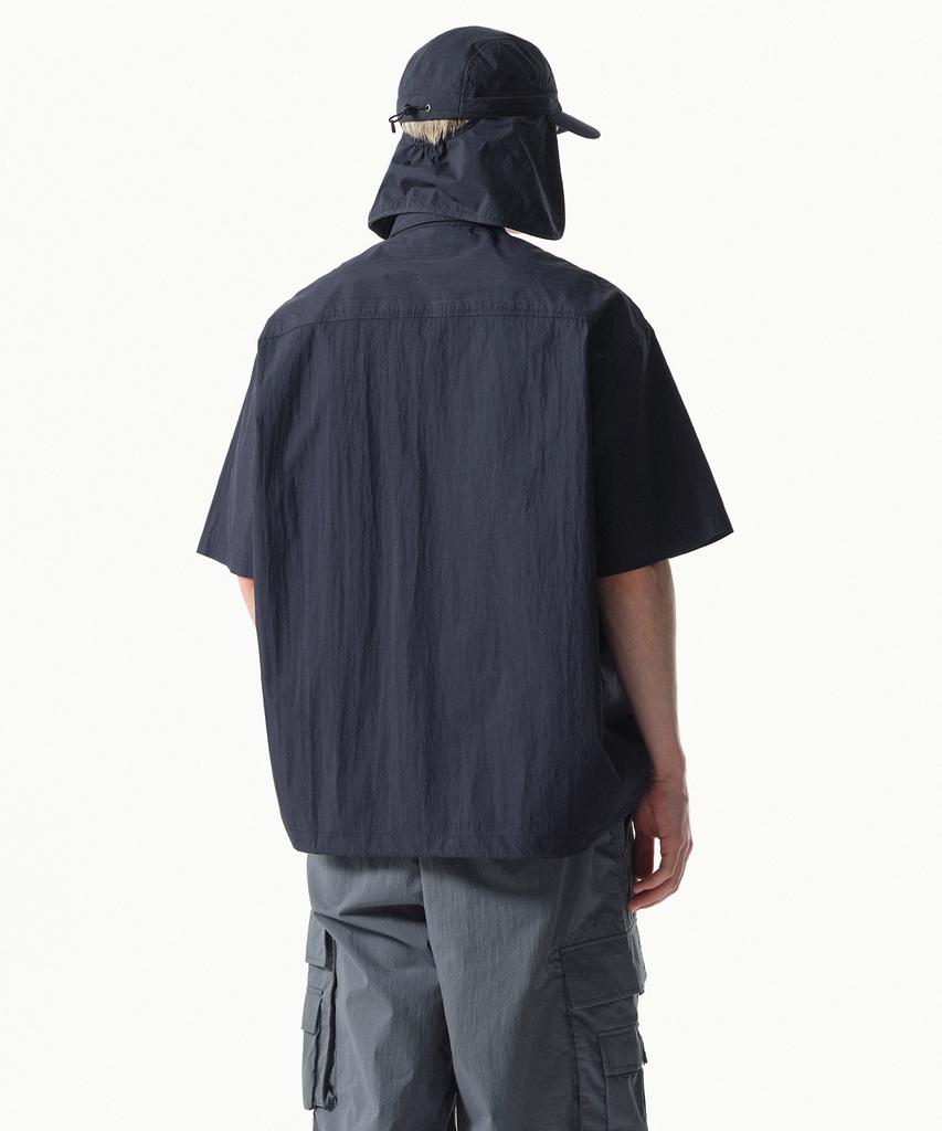 MUSINSA STANDARD [City Leisure] Cn Oversized Multi-Pocket Short Sleeve Shirt [Navy]
