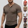 Men's Solid Color Short Sleeve Tops Men's Casual Fashion Short Sleeve Tops