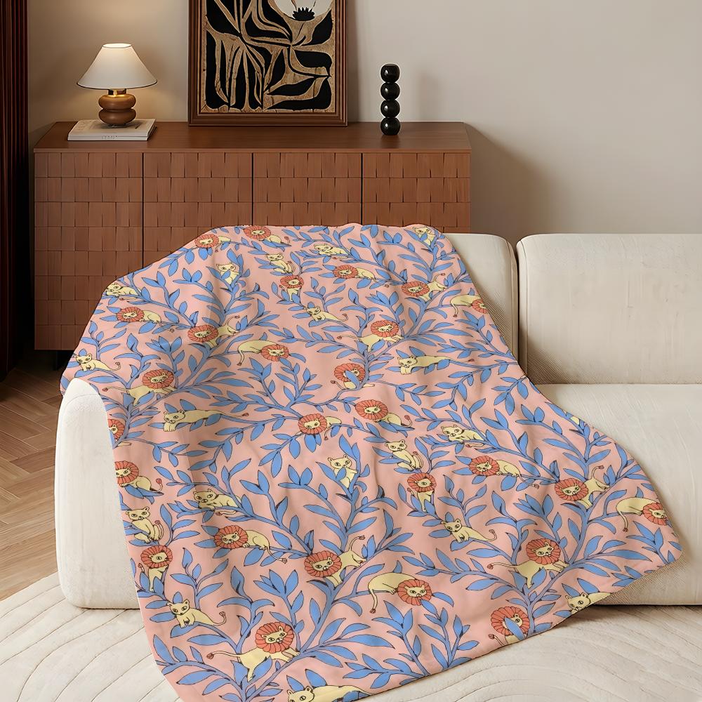 Artist S-Simone G-Goder Throw Flannel Throw Blanket, Lightweight Cozy, Durable Washable Cute Cool