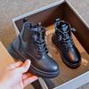 2024 New Autumn Children's British-Style Ankle Boots: Trendy Martin Boots for Girls and Boys