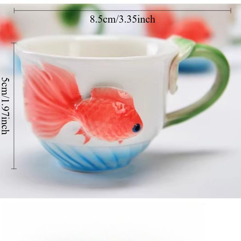 

1 Pot 2 Cups Goldfish Relief Tea Set Chinese Lotus Teapot Household Tea Cup Guest Specific Kung Fu Tea Set Teaset Accessories