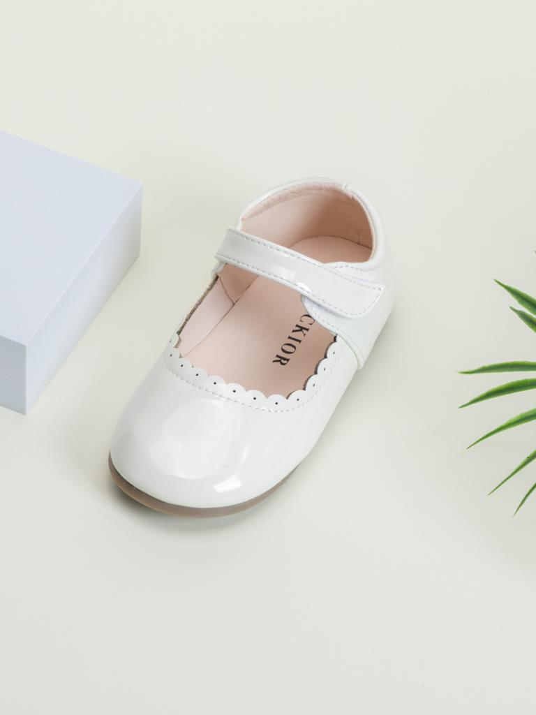 Girls Soft Bottom Multi- Leather Spring Autumn New Baby Girl Bright Leather England Breathable Princess Shoes