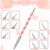 5 Pcs Dual-Ended Nail Art Silicone Sculpting and Dotting Tools Acrylic Handle Nail Art Brushes Silicone Nail Polish Carving Pen for Gradient,