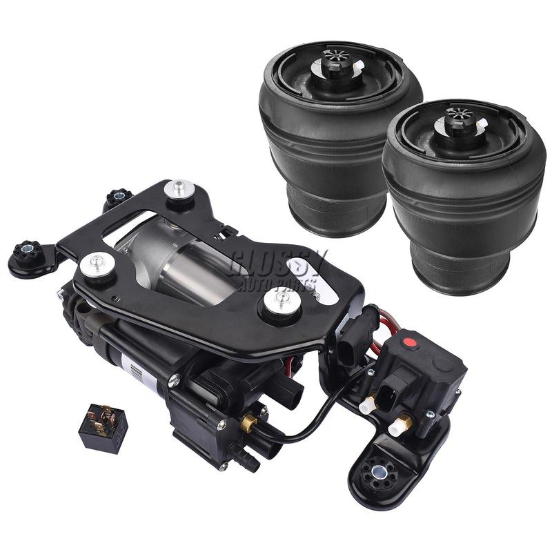 AP03 3PCS Air Suspension Compressor w/ Valve Block+Air Spring for BMW X5 F15/F85 X6 F16 37126795013 37206875177