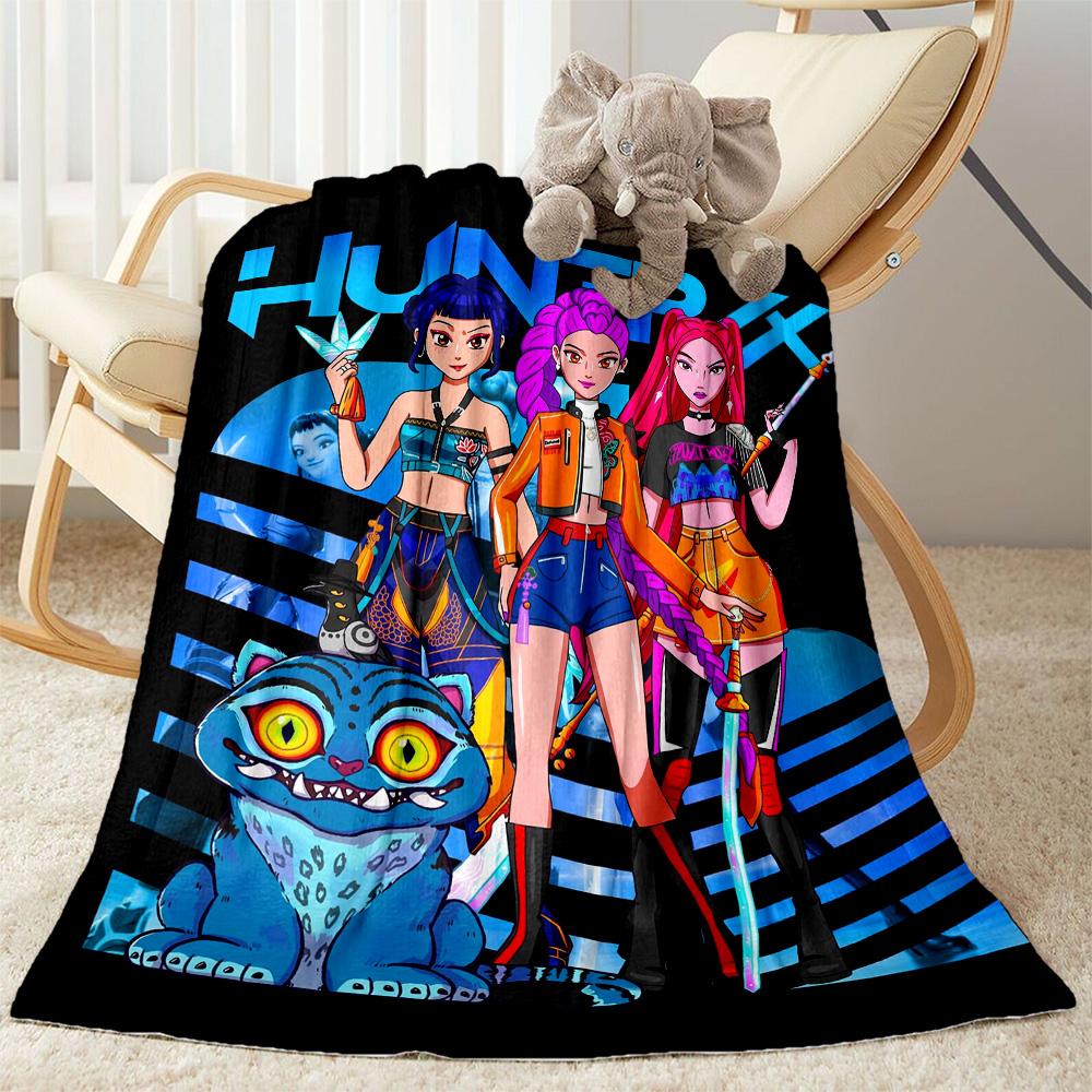 Huntrx Cyberpunk Fashion Blanket Comfortable Perfect for Chair Sofa Seaside All-Season Use Digital Print Best Holiday Gift for Friends Family