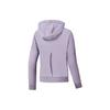 Fila Athletics Solid Logo High Elastic Breathable Sports Knitted Hoodie Women Hoodies Midnight-Purple A11W231504F-PU