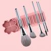 Silicone Makeup Brush Drying Rack with Suction Base Food-Grade Soft Elastic Cosmetic Brushes Drying Holder