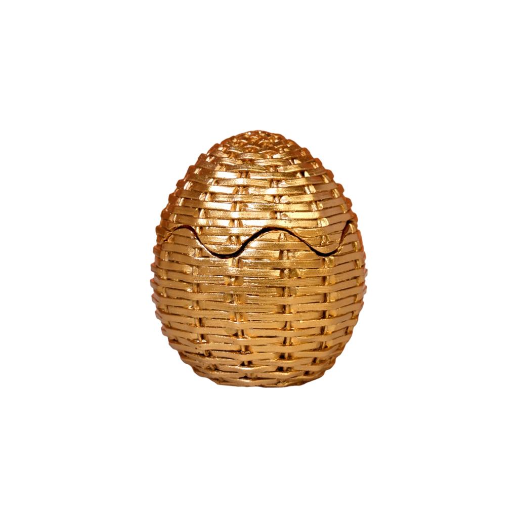 Resin Patterned Woven Egg Candlestick Scented Candle Home Decoration