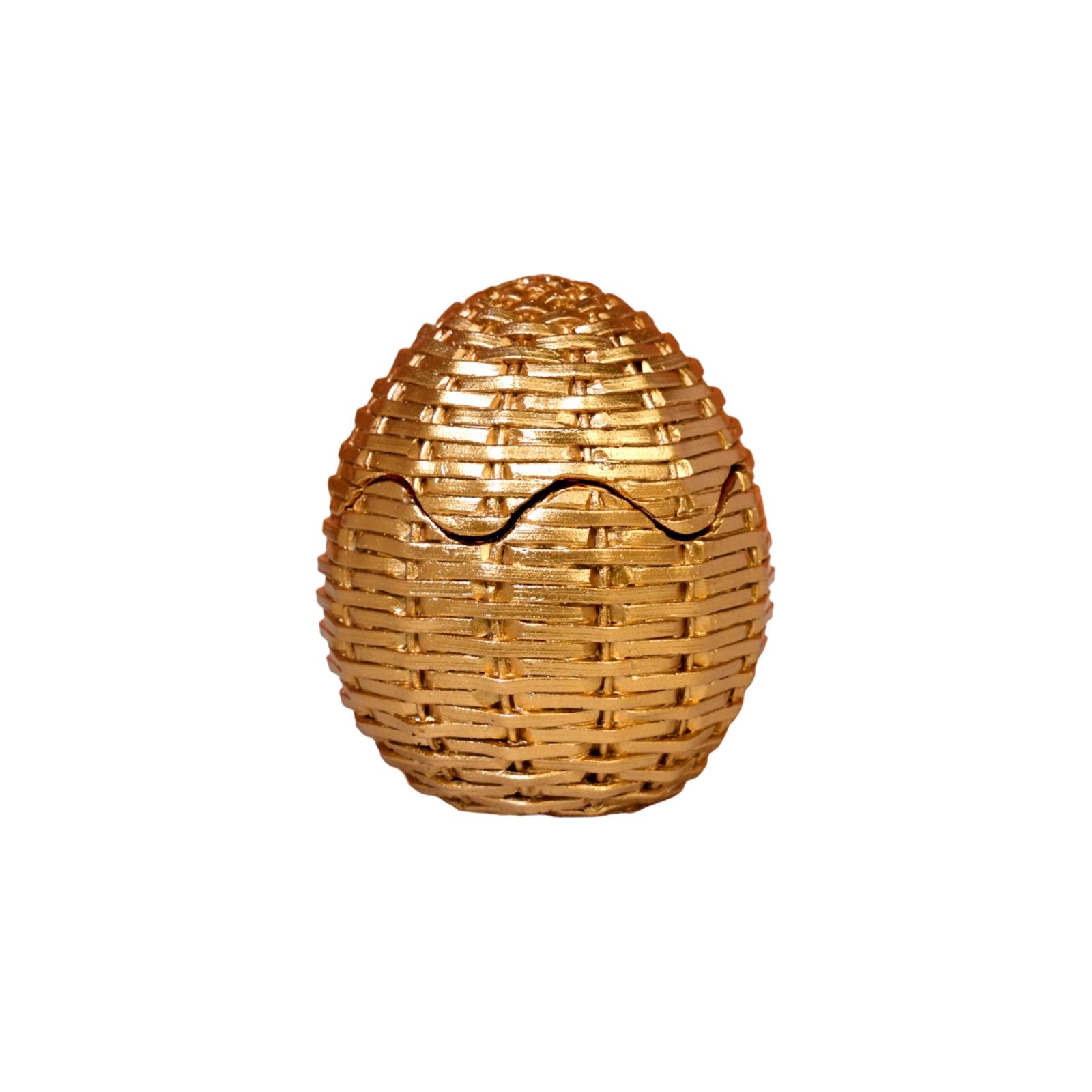 

Resin Patterned Rattan Woven Egg Candlestick Scented Candle Home Decoration One Size