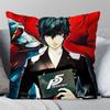 P-Persona 5 Role Playing Game Pillow Case Square Pillow Bedroom Sofa Leisure Comfortcushioncar Living Room Home Decoration 40X40