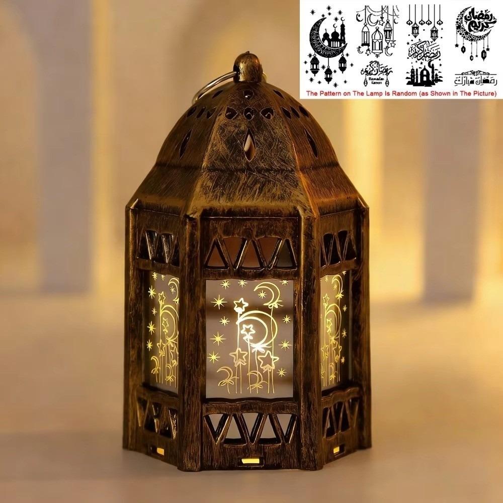Flameless Muslim Ramadan Lantern Creative Battery Operated Candle  Eid Mubarak Ornaments