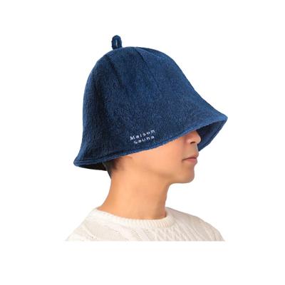 Sauna Extra Thick Double Layered Towel Fabric Prevents Hair Deep Easy To for Men and Stylish Free [Maison Sauna] Hat, [breathes Easily], Damage, Rash,