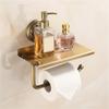 Antique Styles Bathroom Paper Towel Rack Multifunctional Shelf For Soap Dispenser And Accessory