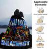 Italian Brainrot Adventure Flannel Blanket Super Soft Warm Cozy Blanket For Sofa Bed Office Travel Allseason Home Decor Gift