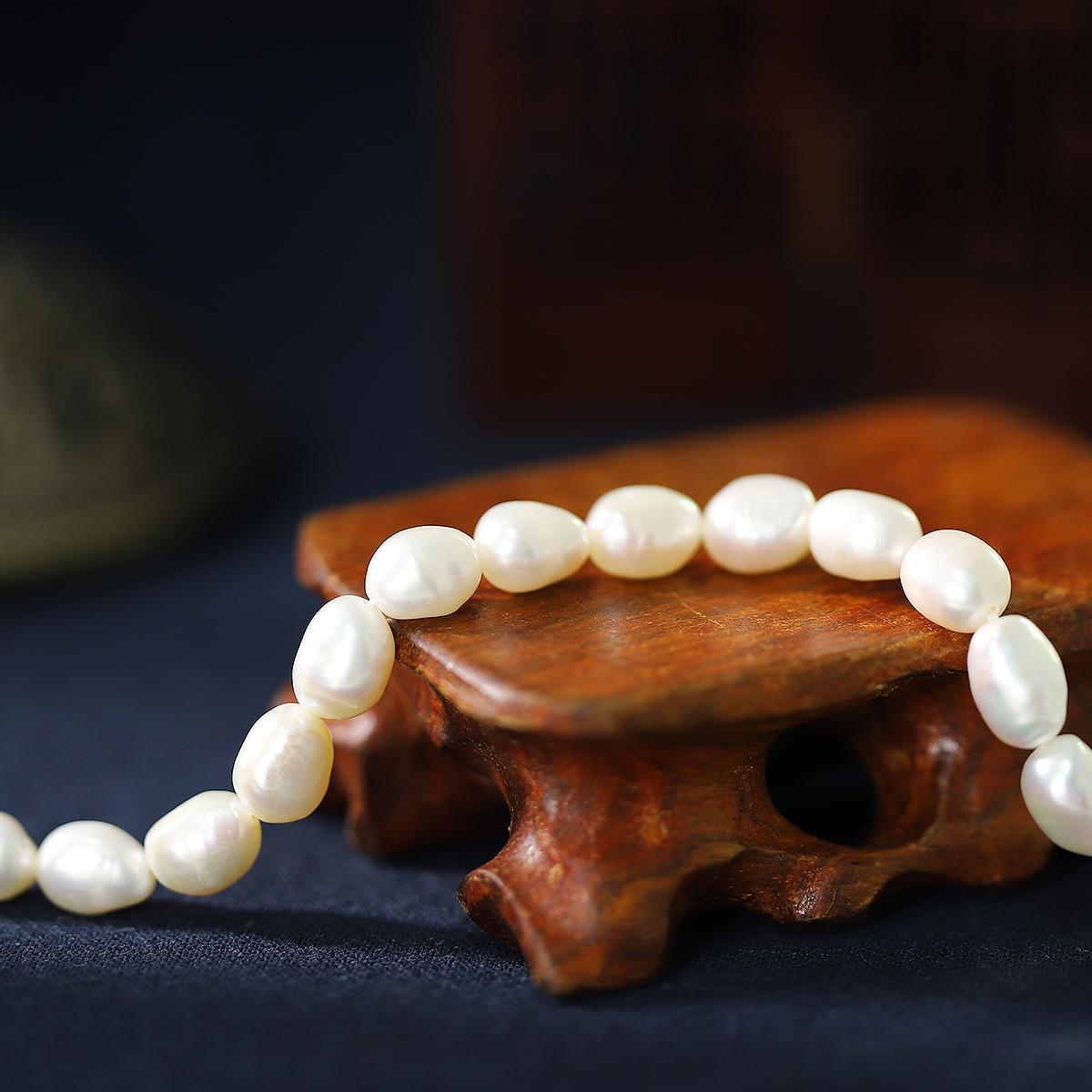 

Натуральный пресноводный жемчуг бусины для DIY ожерелья браслета серег изготовления ювелирных изделий 7-8mm 10pcs белый