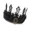 Gothicism Rose Headbands Halloween Cosplay Hair Hoop Carnivals Headbands for Bridal Wedding and Festival