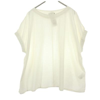 Αχρησιμο SM2 Κοντομάνικο Ζαρωτό T-shirt F εκρού Γυναικείο Μεταχειρισμένο