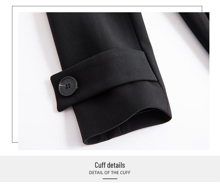 Damen Midilanger Roter Trenchcoat Anzug - High-End Businesskleidung für Herbst/Winter 2025