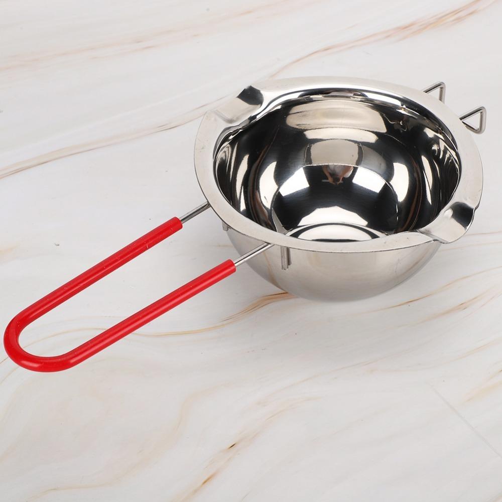 4pcs Heat Proof Candle Making Kit Silver Melting Pot Double Boilers Wax Melting Pot DIY Craft