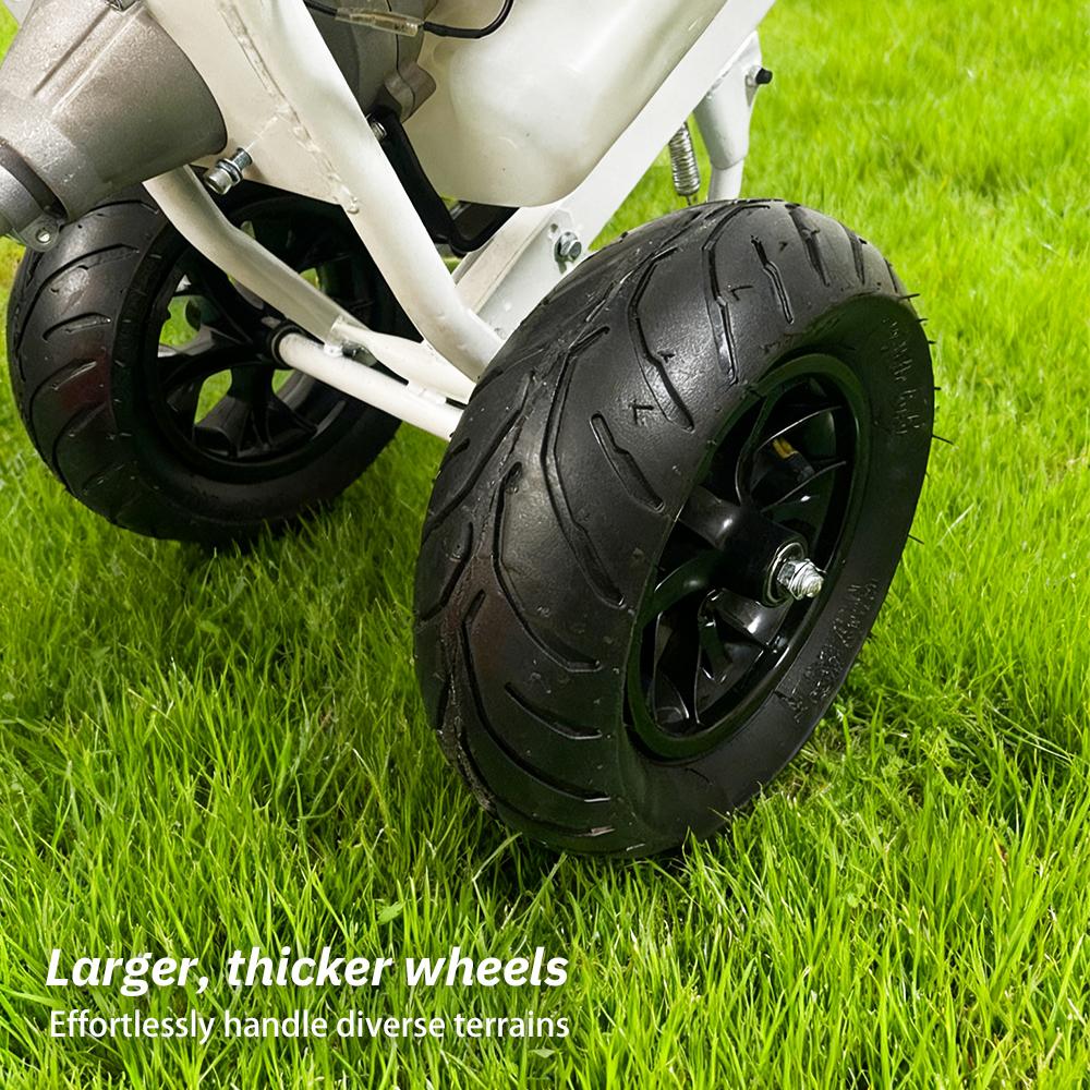 Hand-pushed 2-Stroke Grass Cutter Gas-powered Lawn Trimmer Wheeled Lawn Mower Push-type Lawn Cutter Gas Lawn Edger