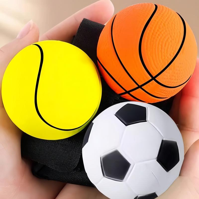 1pc Rubber Bouncy Ball With Wrist String For Hand-Eye Coordination Training, Wrist Strengthening, Outdoor Exercise And Fitness