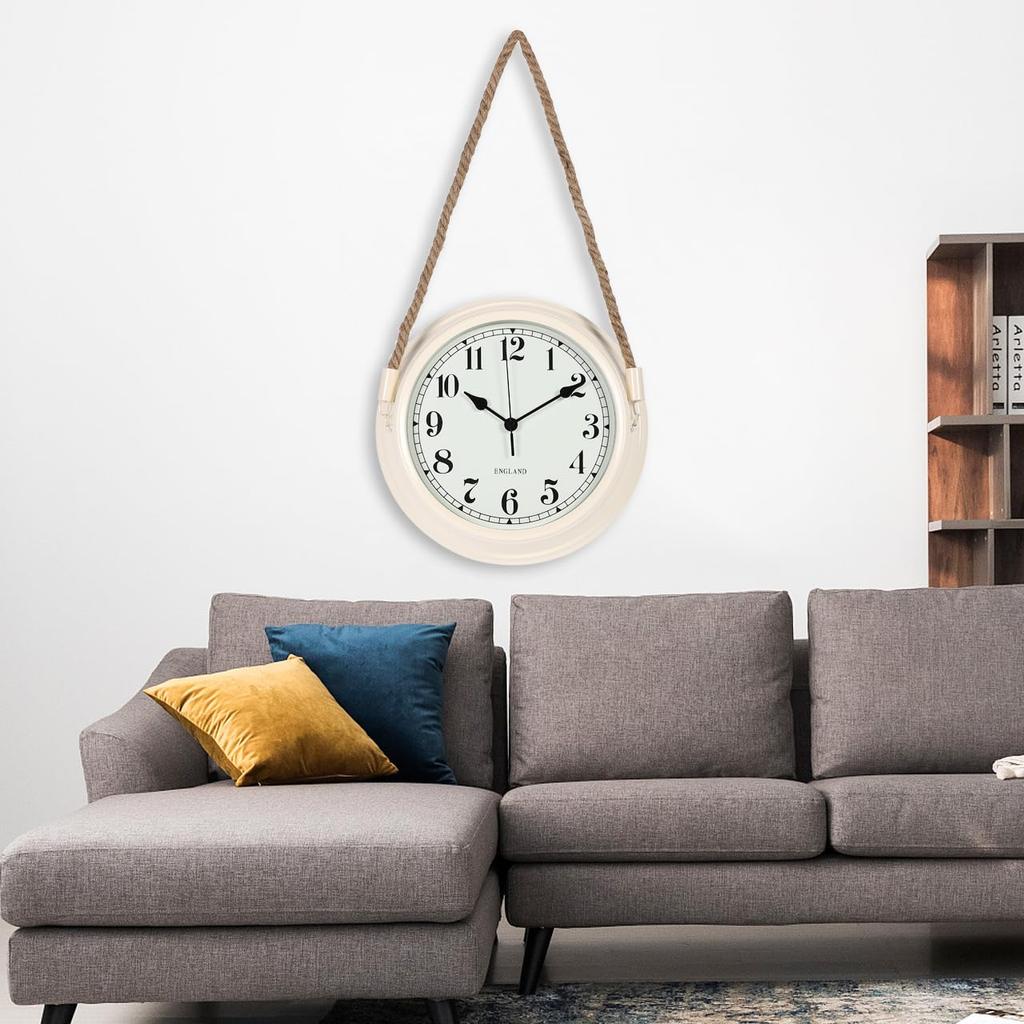 matakoko315 Luxury Wall Clock Antique Stylish Interior Easy to See Quiet Retro Scandinavian Living Room Cool Clock Analog Wall Clock Numbers Round