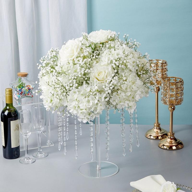 Wedding Flower Bouquets for Centerpieces, Artificial Flower Artificial Gypsophila Arrangement for Wedding Decoration