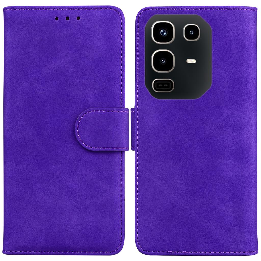 For Infinix Note 50 4G/Note 50 Pro 4G Case Solid Color Leather Wallet Phone Cover