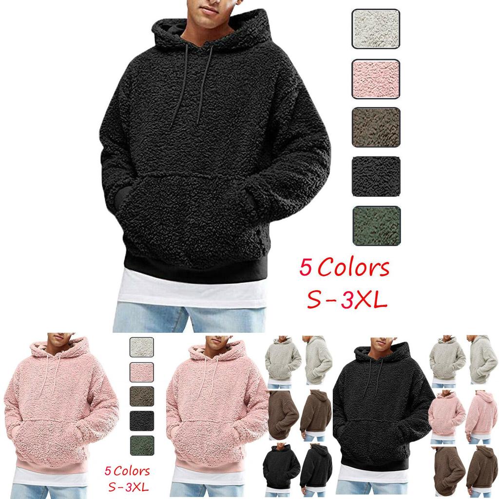 Herren Winter Flauschiger Hoodie Pullover Stilvolles Fleece Sweatshirt für Ultimative Wärme