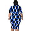 MY990 Womens Plus Size Dress Slim Fit Bodycon Midi With V-Neck Strap Milk Silk Fabric Office Chic Casual Wear 2025 Blue Orange Red Black Grey