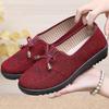 Old Beijing Cloth Shoes Women's Spring and Autumn Soft Soles Non-slip Mother Shoes Comfortable and Breathable, a Kick of Casual Shoes, Lazy Shoes