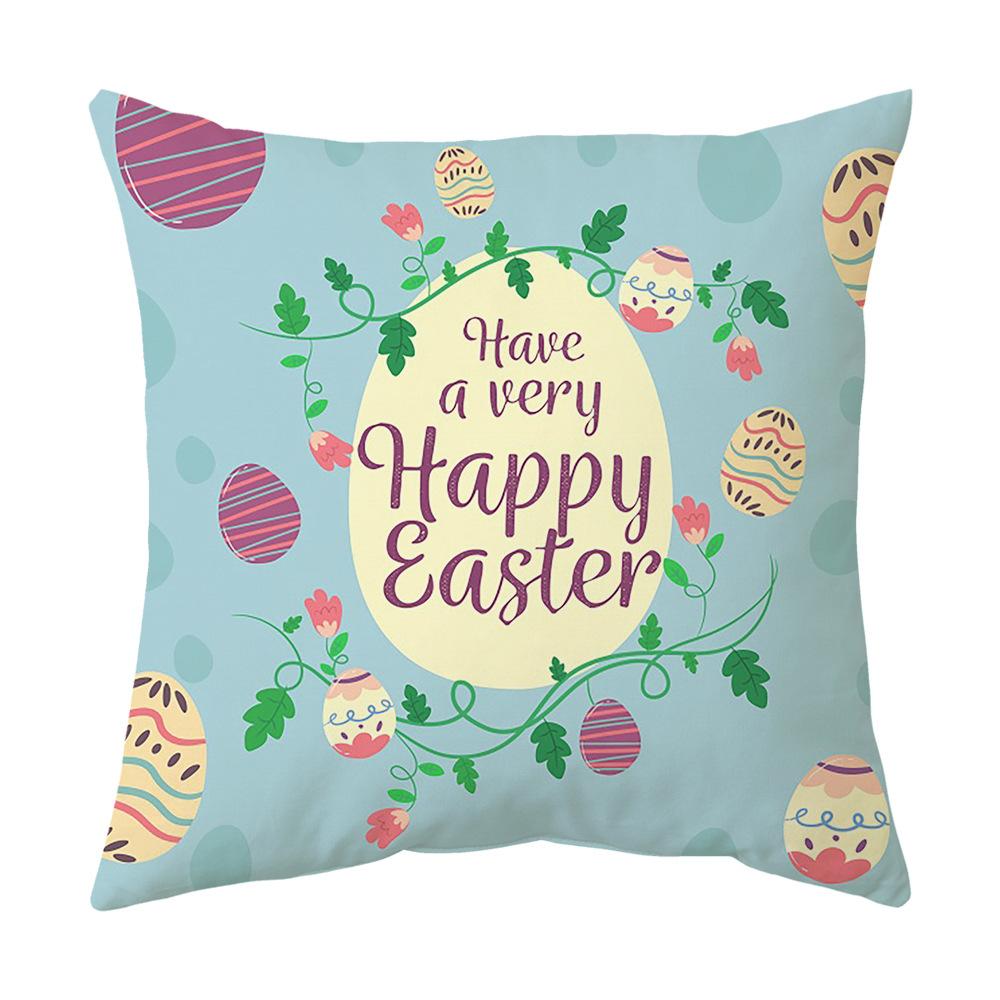 Easter Pillow Cover Cartoon Sofa Cushion Cover Office Waist Cushion Cover