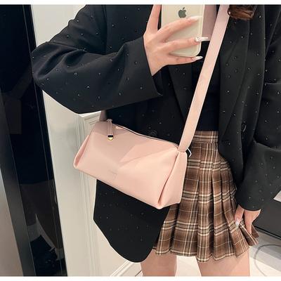 Frühling neue trendige Mode Umhängetasche Achseltasche vielseitig schlicht retro Schulterkissen-Tasche