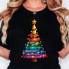 Christmas Tree Print Tshirts Women Unisexga Graphic Y2K Tee Harajuku Top FeUnisex Japanese Unisexga Designer Clothing