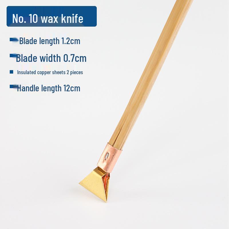 

Набір ручних інструментів для батику народностей Мяо та Буї: Віолоподібні, напівкруглі, трикутні воскові ножі, мідний ніж