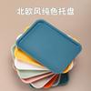 Rectangular Serving Tray Anti Slip Scratch Resistant Plastic Food Household Tea Kitchen Supplies