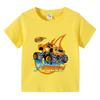 Kinder Baumwoll-T-Shirt Serie Rasante Geschwindigkeit Blaze und die Monster-Maschinen Cartoon Lustiger Druck Kinder Jungen Kurzarm-T-Shirts