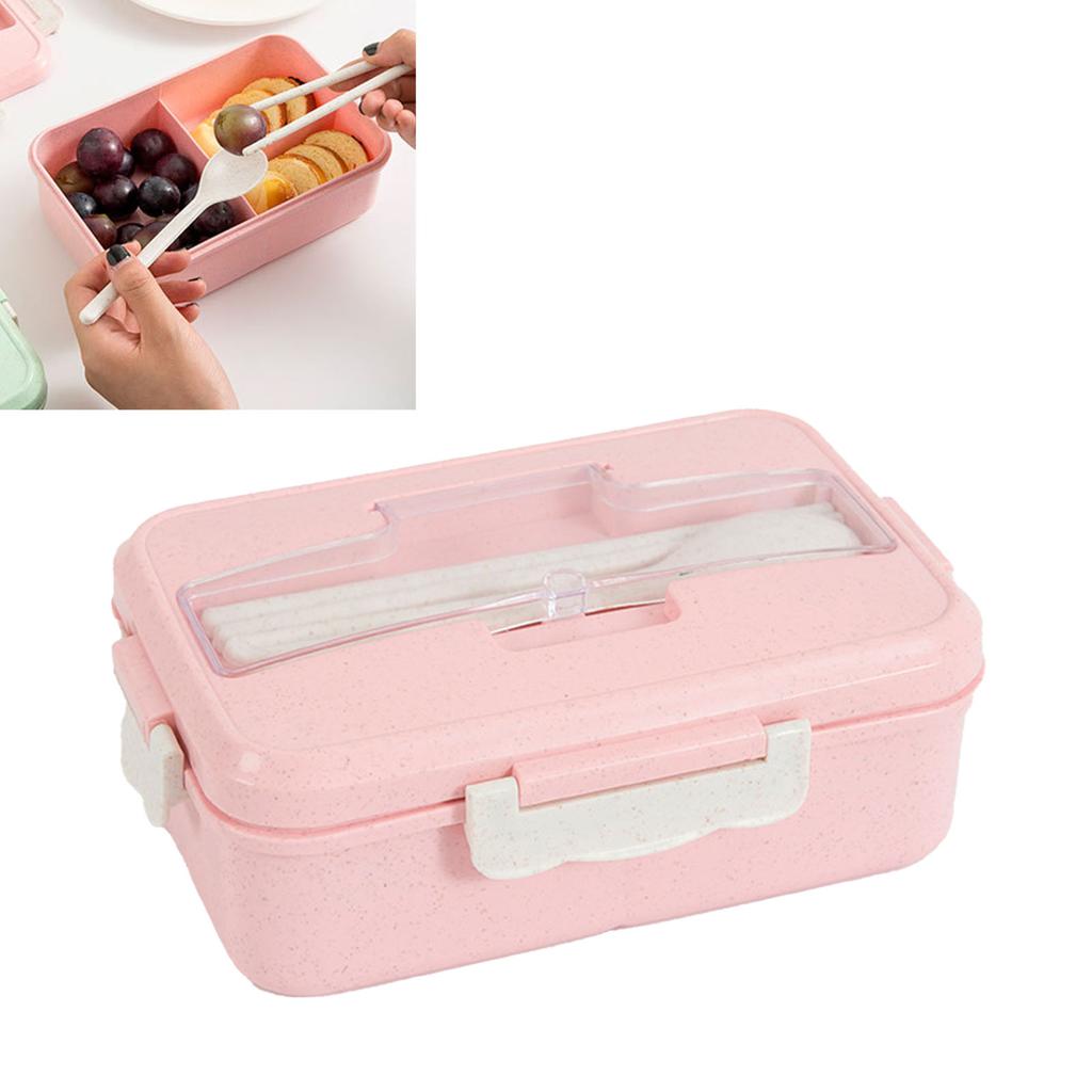 Lunch Box Compartmentalized Insulated Bento Box Reusable Food Storage Containers with Lid for Students Office Workers