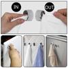 1-4 Stück Magischer Lochfreier Handtuchhalter Tragbar Selbstklebend Handtücher Lappen Tücher Clips Aufbewahrungshaken Küche Badezimmer Organizer Regal