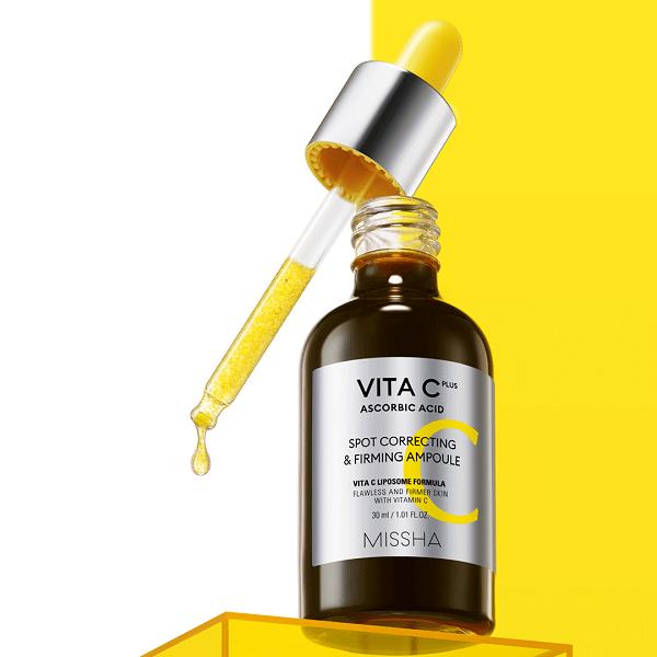 

MISSHA VITA C plus Spot Correcting & Firming Ampoule, Антивозрастной, Корейская косметика, Kbeauty, образец
