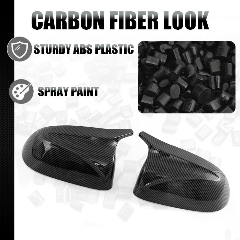 Carbon Paint M Style Mirror Covers For BMW X3 X4 X5 X6 X7 G01 G03 G05 G06 18-23