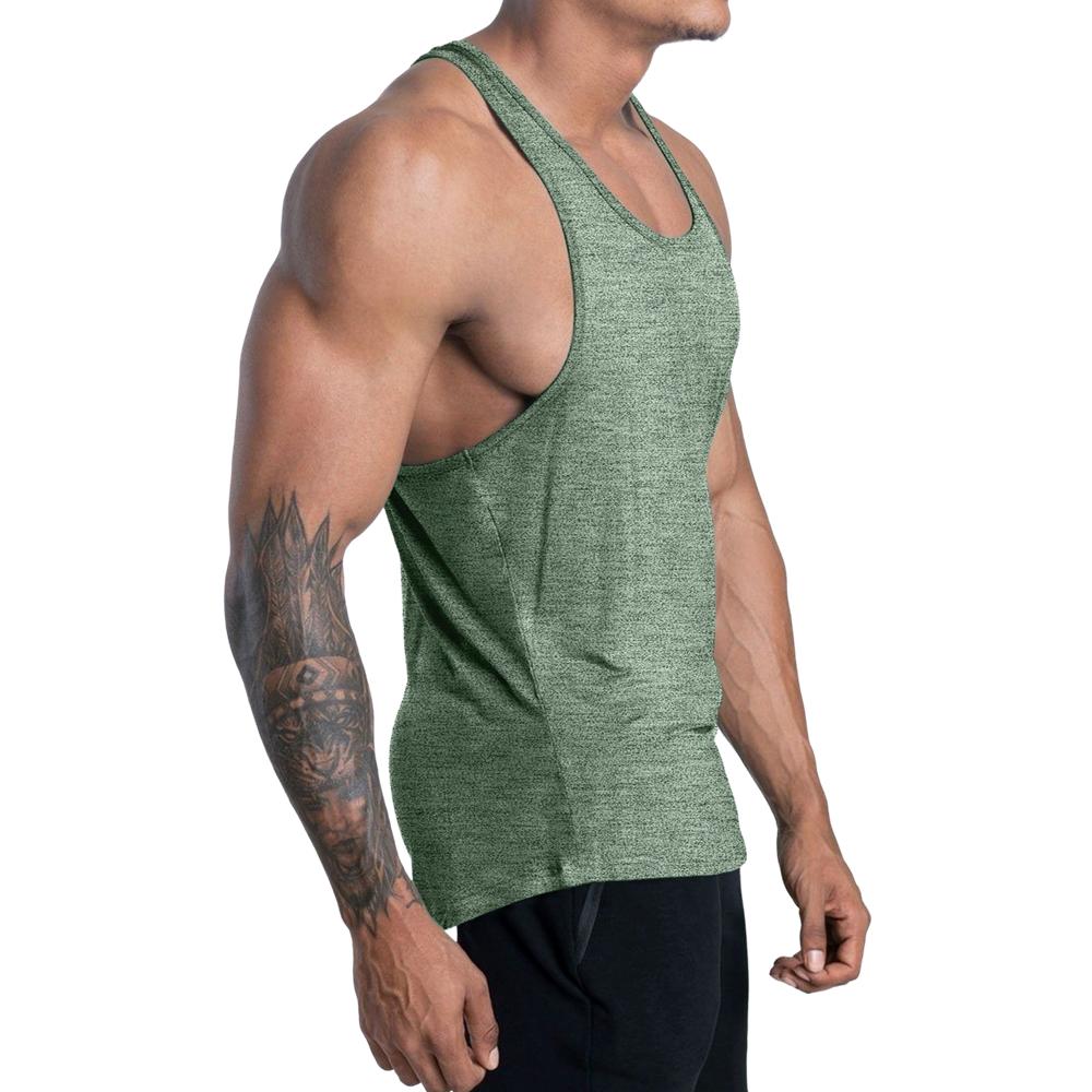 Hızlı Kuruyan Tank Üstleri Erkek Spor Salonu Fitness Vücut Geliştirme Kolsuz Gömlek Erkek Yazlık Rahat Stringer Yelek