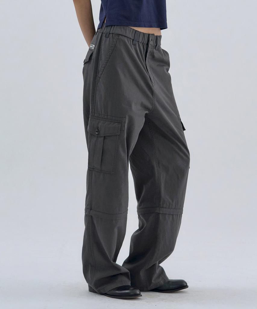 WELLBEING EXPRESS 2-Way Convertible Pants Charcoal