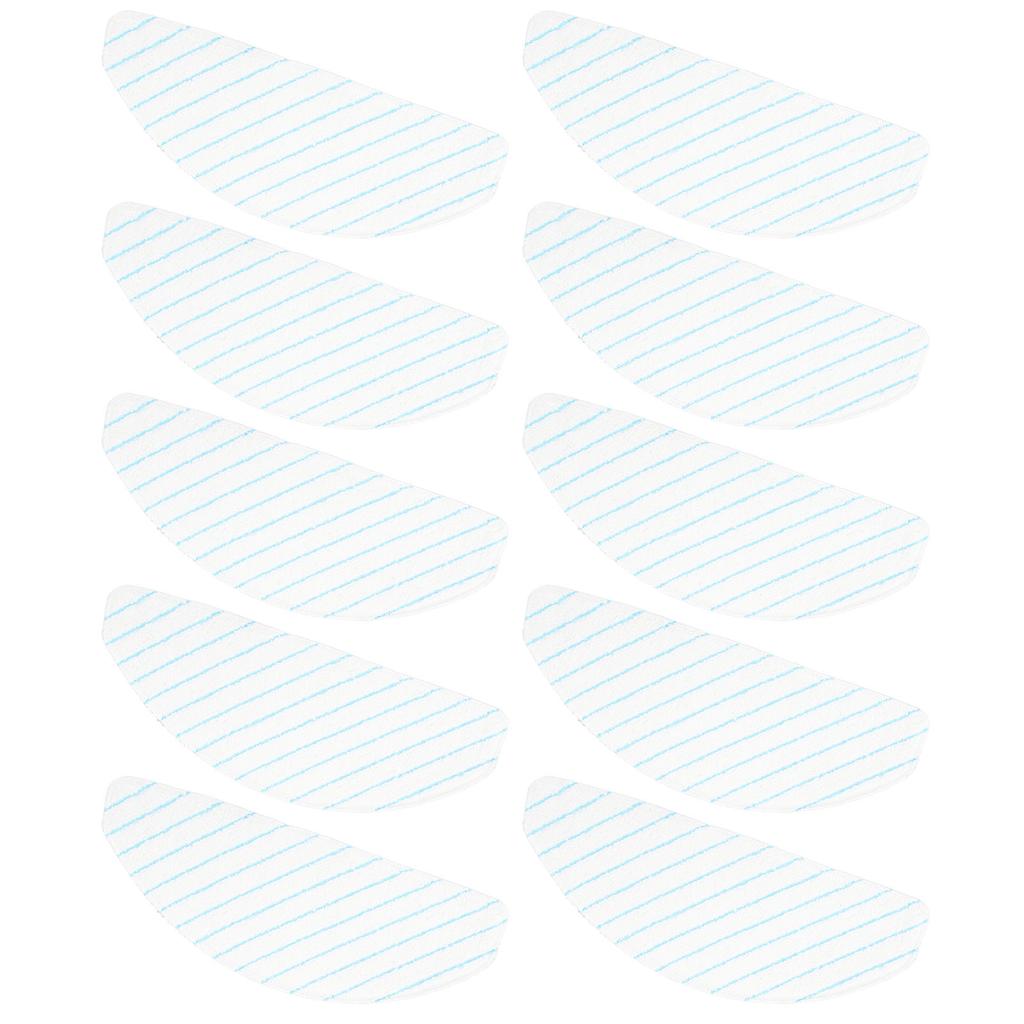 10pcs Sweeping Robot Disposable Mop Microfiber High Absorption Replacement Mopping Cloths for T9