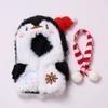 for 17cm Labubu Doll Clothes Set Christmas Penguin & Snowman Plush Outfits, Festive Party Costume with Accessories Gift
