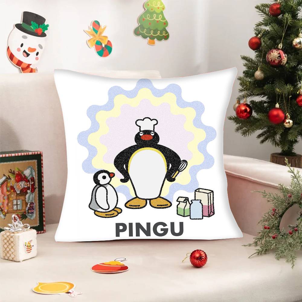 Cartonn P-ingu Penguin  Pillowcases cushion covers living room sofas home decor gifts