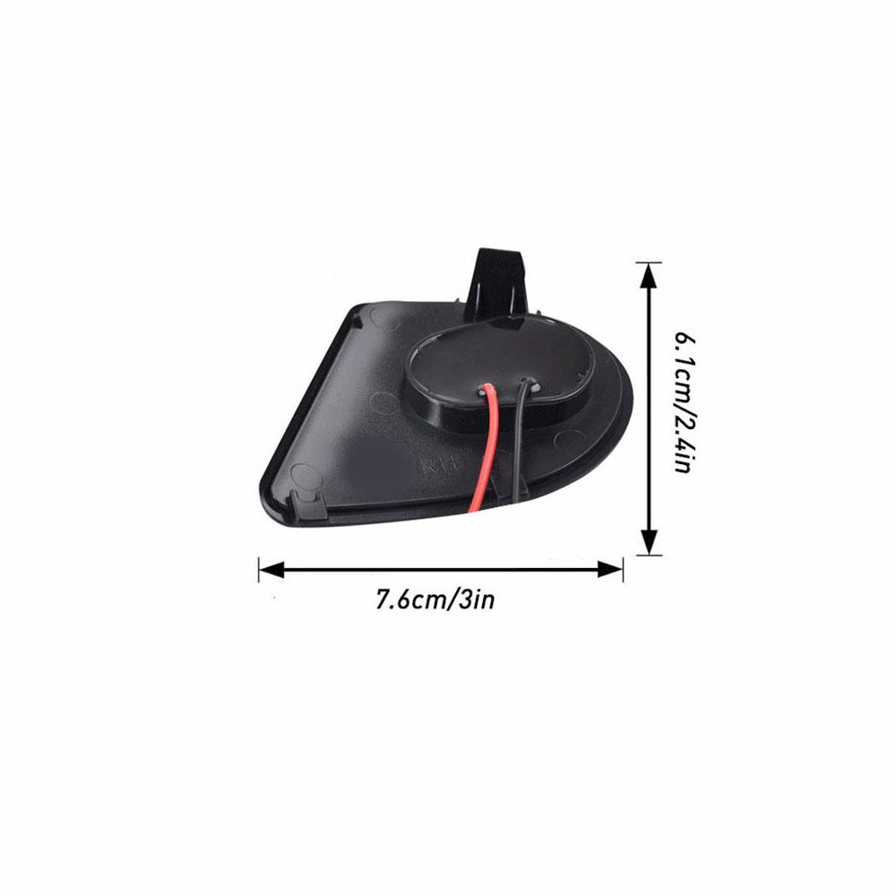 2Pcs LED Side Towing Mirror Puddle Light For 10-19 Dodge Ram 1500 2500 3500 4500