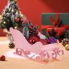 Sleigh Christmas Ornament Classical Mini Sleigh Decor for Table Living Room Kitchen Desktop Party Xmas Home Decoration Festive
