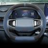Wildleder Leder Auto Lenkradabdeckung für Peugeot 208 GT 2024 2025 Rutschfest Auto-Styling Auto Zubehör