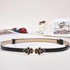 Belt Ladies Decorative Belt, Sweet Rhinestone Belt, Butterfly Pair Buckle With Belt Women